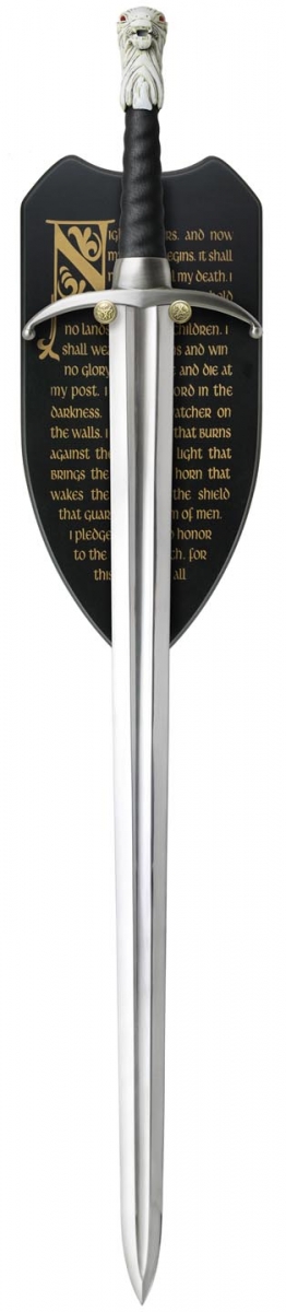 Game of Thrones longclaw sword of Jon snow Valyrian Steel HBO license IN HAND